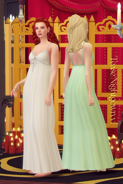 The Sims 4 Sleepwear, Sims 4 Sleepwear, Sims 4 Decades Challenge, Sims Medieval, Royal Clothes, Medieval Clothes, The Sims 4 Packs, Sims 4 Mm Cc, Sims 4 Cc Folder