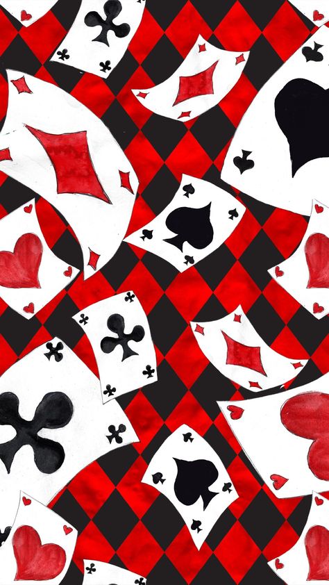 Casino Theme Wallpaper, Jack Of Hearts Card, Playing Cards Wallpaper, Alice In Wonderland Background, Card Wallpaper, Joker Print, Graffiti Wallpaper Iphone, Playing Cards Art, Geometric Shapes Art