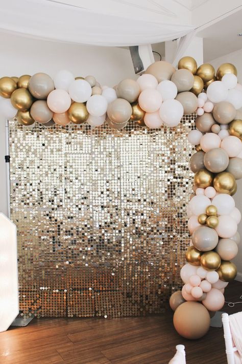 Baloon Garland, Sequin Wall, New Years Wedding, Garland Backdrops, Sequin Backdrop, Prom Theme, Sequin Wedding, Highland Homes, Balloon Wall