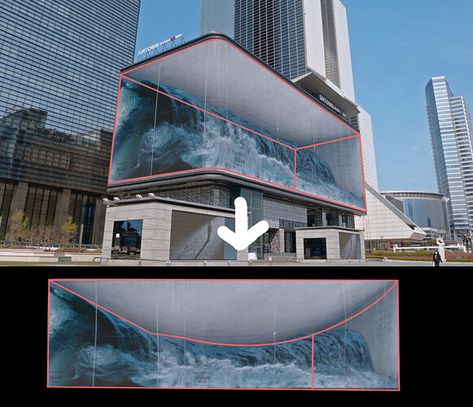 How to render 3D anamorphic movie on curved screen? (or fake 3D image) - Support / Lighting and Rendering - Blender Artists Community Anamorphic Billboard, Anamorphic Art, 3d Billboard, 3d Screen, 3d Projection, How To Render, Art Loft, 3d Mapping, Sport Events