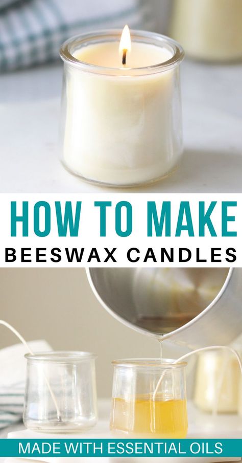 Candle Recipes With Essential Oils, Essential Oil Candle Recipes, Beeswax Diy, Diy Food Candles, Homemade Beeswax Candles, Homemade Candle Recipes, Beeswax Recipes, Candles With Essential Oils, Candle Recipes