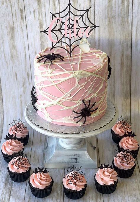 Birthday Cake Aesthetic Vintage, Diy Halloween Cake, Halloween Cake Decorating Ideas, Halloween Cake Design, Halloween Cake Ideas, Cute Halloween Cakes, Scary Halloween Cakes, Witch Birthday, Birthday Cake Aesthetic