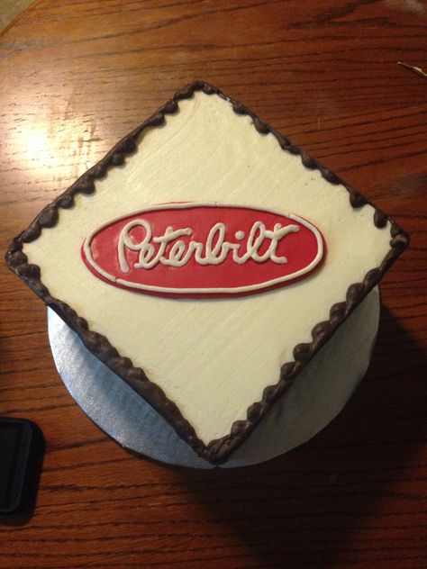 Peterbilt cake by Shandi Cakes Ford Birthday Cakes For Men, Peterbilt Cake, Semi Truck Cakes, Truck Birthday Cakes, Birthday 10, Truck Cakes, Truck Birthday, Birthday Cakes For Men, Truck Party