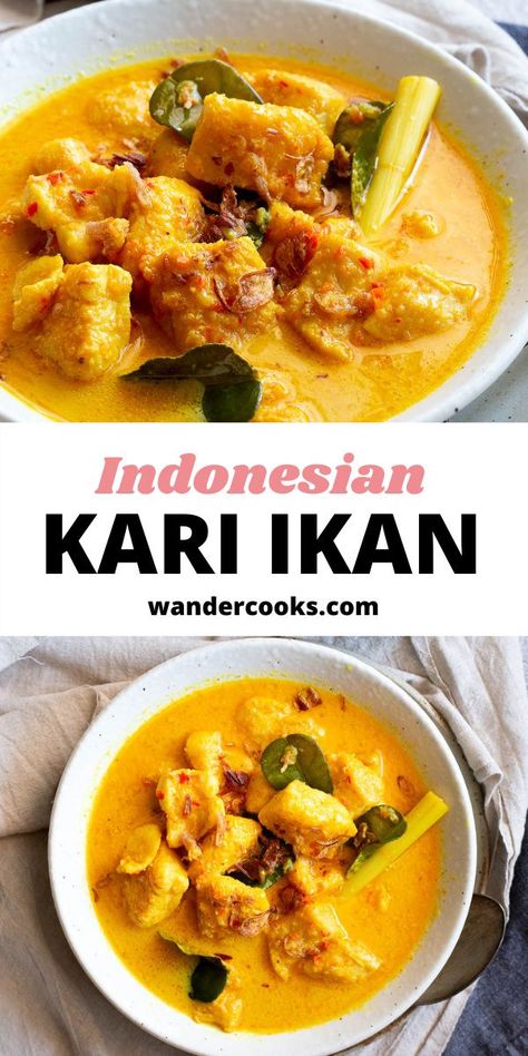 Indonesian Curry, Recipes With Fish, Curry Fish, Recipes With Fish Sauce, Fish Curry Recipe, Yellow Curry, Easy Asian Recipes, Asian Kitchen, Curry Dishes