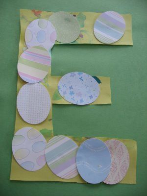 E is for Egg -- glue grass or straw before eggs. Letter Of The Week E ! - No Time For Flash Cards Letter E Activities, Letter E Craft, Early Preschool, Weekly Themes, Abc Crafts, Alphabet Letter Crafts, Preschool Letter, Letter Crafts, Abc Art