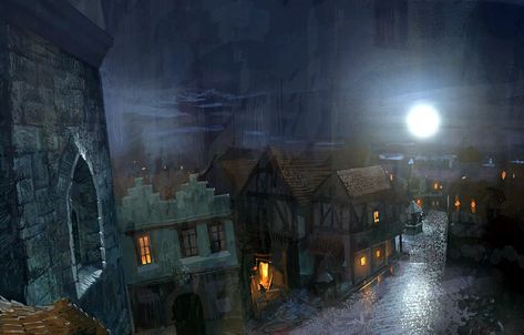 The Witcher 1, The Witcher Game, Triss Merigold, Loading Screen, Witcher Art, Gate House, Visual Aids, Fantasy Places, The Witcher