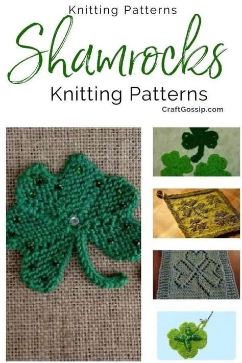 Diy St Patrick's Day Crafts, Knit Christmas Ornaments, Knit Dishcloth, St Patrick's Day Crafts, Knitting Blogs, Quick Knits, Green I, Pot Of Gold, St Pattys Day