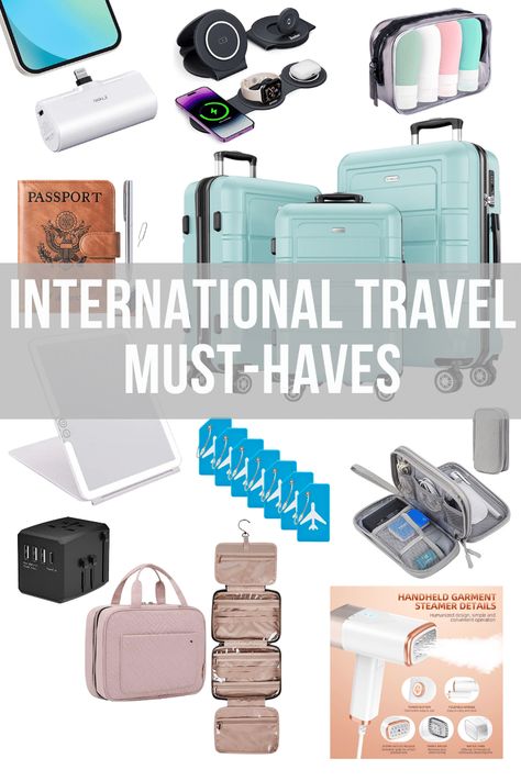 International Travel Must-Haves For Your Next Trip European Travel Essentials, International Travel Must Haves, Road Trip Kit, Travel Creative, 50 Is Not Old, Amazon Influencer, Travel Must Haves, Mediterranean Cruise, Happy Travels