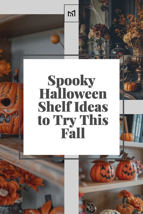 Summon the spirit of Halloween with chilling decorations on your shelves this fall. Spooky figurines, witchy potions, and eerie candles set the scene for a hauntingly good time. Halloween Shelf Decor Ideas, Halloween Shelf Decor, Witchy Potions, Navy Sofa Living Room, Staircase Paneling, Shelf Decor Ideas, Halloween Shelf, Coastal Office, Shelf Arrangement