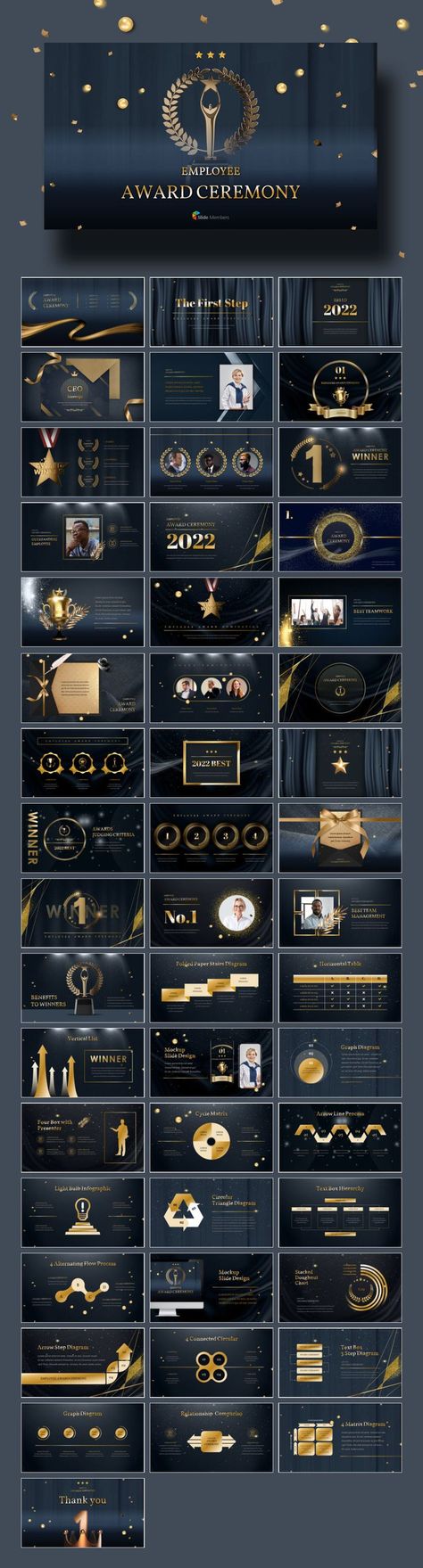 Award Theme related PPT Templates. Suitable for each industries. Get your own editable pre-designed slides. #SlideMembers #Award #Ceremony #Employee #Business #2022 #Contest #Winner #Trophies #Gold #Annual #Report #Professional #Diagram #Multipurpose #Proposal #Company #Profile #Overview #Layout #PPT #TemplateDesign #freePowerpointTemplate #freepresentation #PowerpointTemplate #Presentation #Templates #freetemplate #Slides #GoogleSlides #PowerPoint #PPTdeck #freePPT #PPTdownload #Keynote History Powerpoint, Slideshow Design, Award Poster, Employee Awards, Presentation Slides Design, Award Ideas, Presentation Design Layout, Slides Design, Photoshop Design Ideas