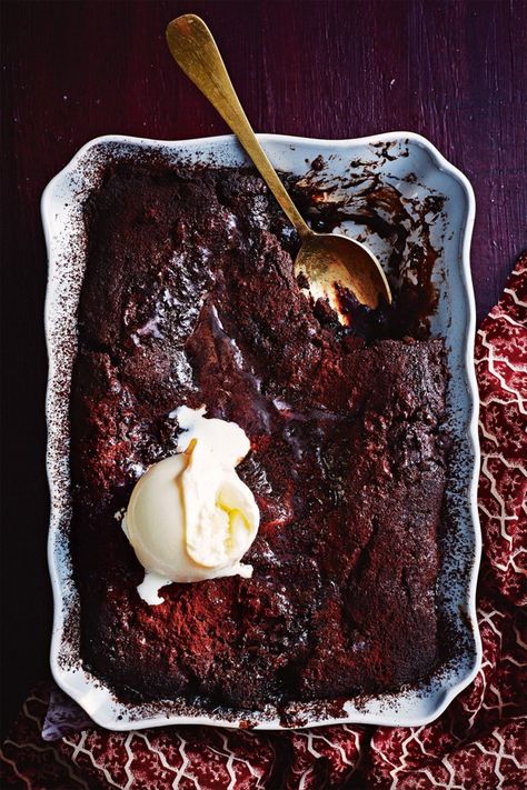 "When I arrived in Australia over 20 years ago I was blown away with this country’s love of a good chocolate pudding." - Matt Preston Chocolate Self Saucing Pudding, Dessert Souffle, Choc Pudding, Self Saucing Chocolate Pudding, Coffee Pudding, Pelo Chocolate, Self Saucing Pudding, Chocolate Pudding Cake, Winter Desserts