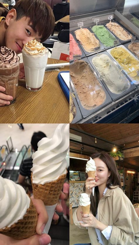 Ice Cream Date, Dream Dates, Ice Scream, Instagram Picture Quotes, Cute Date Ideas, Ice Cream Photos, Love Ice Cream, Cream Aesthetic, Stylish Photo Pose