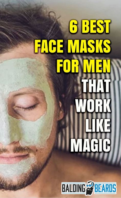 If you truly want a deep cleansing, one that doesn’t dry your skin (like bar soap), then it’s worth giving face masks a try. You don’t have to use them daily and they can easily supplement other skin care products in your arsenal.   #facemaskformen #facemask #bestfacialmask Face Pack For Glowing Skin For Men, Men Facial Skin Care, Pimple Mask, Mens Face Care, Homemade Face Pack, Face Mask For Pores, Men Skin Care Routine, Mens Face Mask, Face Mask Men