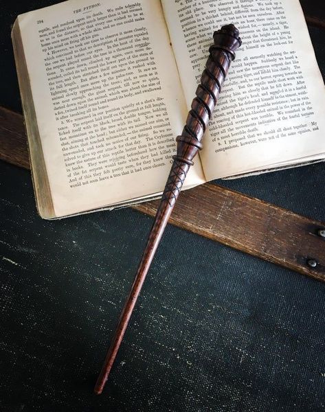 Aesthetic Wand, Wand Aesthetic, Garrick Ollivander, Louis Weasley, Wooden Wand, Buku Harry Potter, Harry Potter Spells, Wizard Wand, Hogwarts Aesthetic