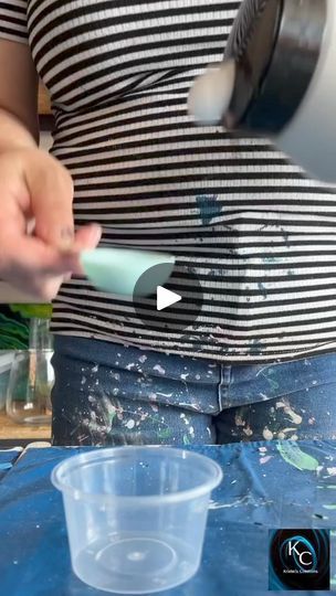 Gee’s Acrylic Pouring For Beginners | This is how I make my cell activator (CA) | Facebook Pour Painting, Acrylic Pouring, Acrylic Paint, Amsterdam, Acrylic Painting, Paint, Canning, Water