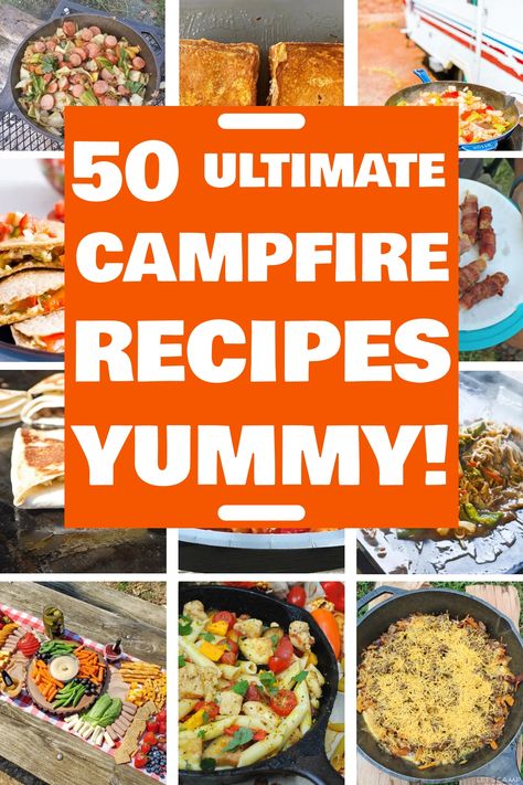 campfire, recipes, outdoor cooking, camping, wilderness, open flame, cooking over fire, camping food, bonfire meals, foil packet recipes, cast iron cooking, campfire desserts, marshmallow recipes, camping snacks, grill recipes, Dutch oven meals, fire pit cooking, camping cuisine, outdoor dining, wilderness cooking, adventure cooking Cooking With Fire Recipes, Easy Campfire Recipes, Campfire Chili, Rv Meals, Easy Campfire Meals, Cabin Fun, Campfire Meals, Campfire Snacks, Campfire Dinners