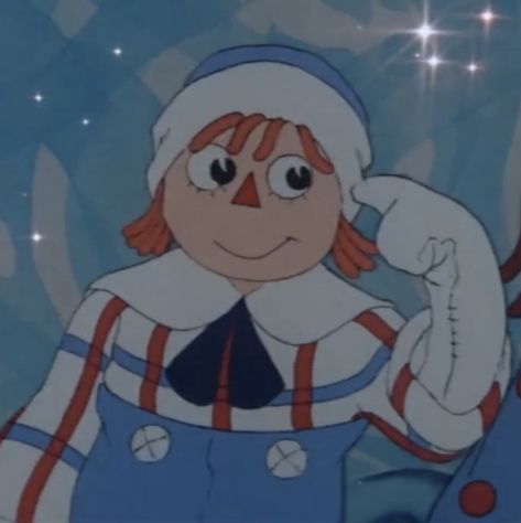 raggedy ann & andy: a musical adventure (1977) - raggedy andy matching icon Raggedy Andy, Raggedy Ann And Andy, Raggedy Ann, Cartoon Character, Musical, Blue