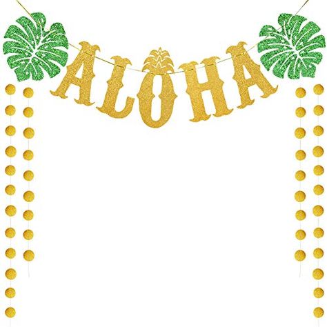 Hawaiian Party Decor, Aloha Party Decorations, Hawaii Birthday Party, Hawaii Birthday, Luau Party Supplies, Luau Party Decorations, Aloha Party, Hawaiian Party Decorations, Hawaiian Luau Party