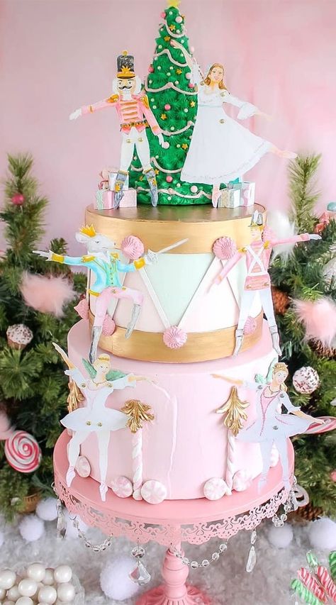 nutcracker cake, christmas cake ideas, christmas cake decorating ideas, festive cake, holiday cake ideas Nutcracker Ballet Birthday Cake, Nutcracker Cake Ideas, Nutcracker Cakes, Nutcracker Birthday Cake, Nutcracker Ballet Cake, Sugar Plum Fairy Cake, Nutcracker Cupcakes, Pretty Cake Ideas, Nutcracker Ballet Birthday Party