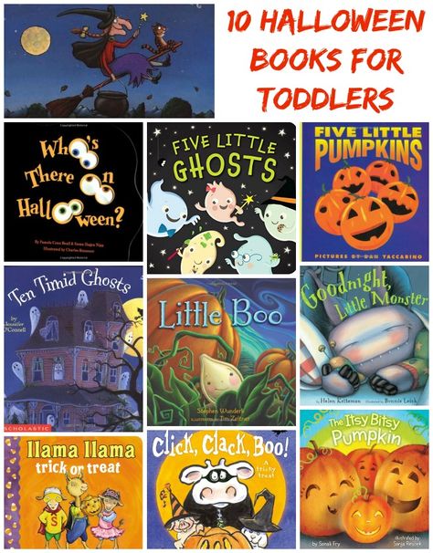 10 fun Halloween books for toddlers that are fun to read but aren't too spooky Halloween Books For Kids, Books For Toddlers, Board Books For Babies, Halloween Preschool, Fallen Book, Preschool Books, Halloween Books, Books For Kids, Toddler Books