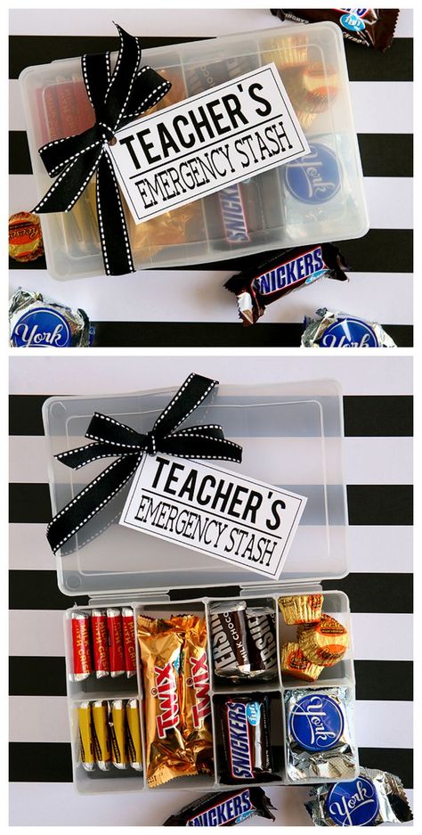 Teachers Emergency Stash | Teacher Appreciation Gift Ideas Joululahjat Diy, Teacher Appreciation Gift Ideas, Appreciation Gift Ideas, Appreciation Gifts Diy, Teacher Appreciation Gifts Diy, Teachers Diy, School Teacher Gifts, Diy Teacher Gifts, Staff Appreciation