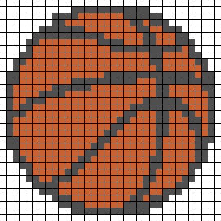 Graph Paper Designs, Easy Perler Beads Ideas, Color Drawing Art, Bola Basket, Make Friendship Bracelets, Easy Pixel Art, Pixel Drawing, Pixel Crochet, Pixel Art Design