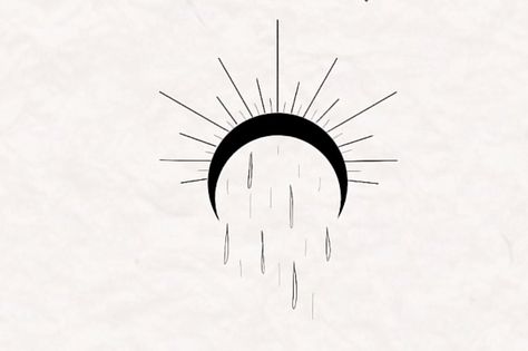 Night Rain Tattoo, Moon And Rain Tattoo, Rain And Sun Tattoo, Rain Or Shine Tattoo, Sunshine Midnight Rain Tattoo, Sun Moon Rain Tattoo, Midnight Rain Tattoo, Midnights Tattoo, Daylight Tattoo