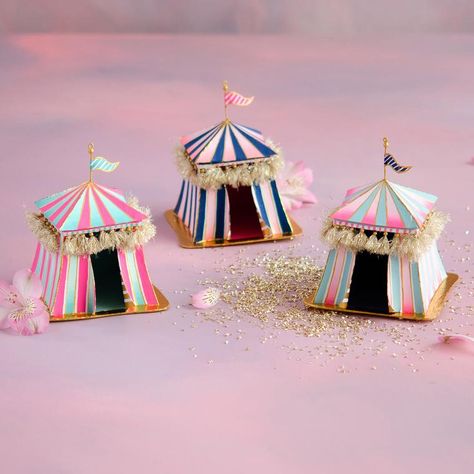 Marie Sweet - Glitterville Studios Circus Tent Craft, Glitterville Studios, Parisian Party, Candy Display, Winter Decorating, Mini Tortillas, Circus Tent, Blue Flag, Circus Birthday