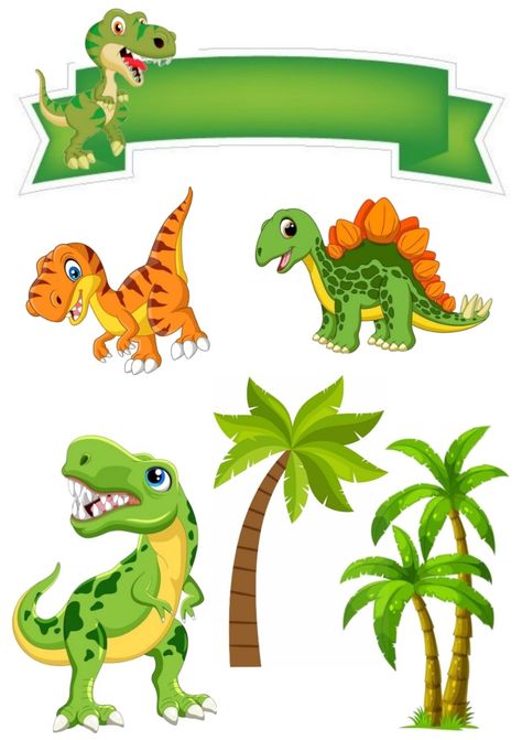 Topper Dinosaurus, Dinosaur Topper, Dino Cake Topper, Topper Dino, Preschool Summer Camp, Dinosaur Baby Shower Theme, Dinosaur Cake Topper, Baby Food Jar Crafts, Dino Cake