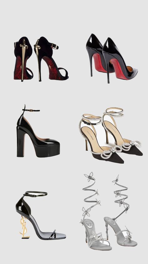 A dream 😍😍 #shoes #valentino #louboutin #ysl #expensive #heels Expensive Shoes Aesthetic, So Kate Louboutin Aesthetic, Ysl Heels Outfit Ideas, Ysl Heels Aesthetic, Dream Shoes Heels, Loubitons Heels, Ysl Heels Outfit, Louboutin Shoes Aesthetic, Heels Expensive