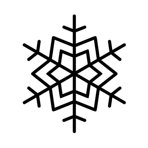 Snowflake Line Art, How To Draw Snowflakes, Snowflake Outline, Snowflakes Drawing, Outline Drawings, Vinyl Projects, Line Art, To Draw, Portfolio