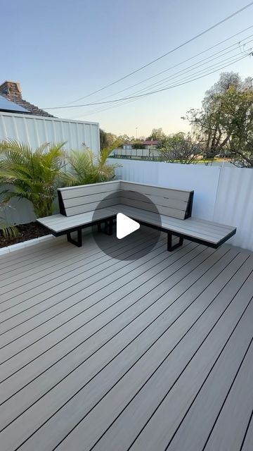 Luke Moore on Instagram: "Now we finally have a spot to chill and relax with this DIY outdoor corner bench built using all 18V ONE+ battery powered tools from @ryobiau, making projects like this so much easier #ryobimade #diy #backyard" Diy Outdoor Corner Bench, Outdoor Corner Bench, Coast House, Corner Bench, Carpentry Projects, Built In Bench, Wood Deck, Woodworking Ideas, Farm Yard