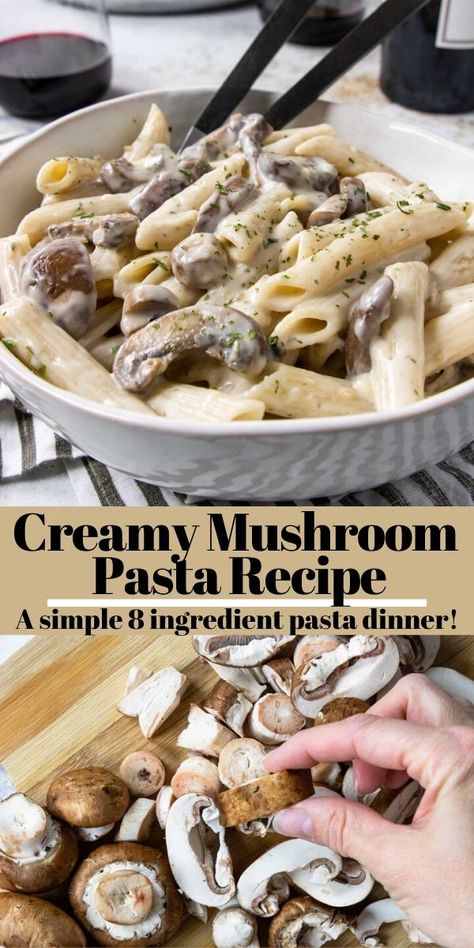 Creamy Cajun Pasta, Mushroom Pasta Sauce, Creamy Garlic Mushrooms, Mushroom Recipes Pasta, Mushroom Cream Sauces, Creamy Mushroom Pasta, Parmesan Cream Sauce, Cream Pasta, Mushroom Dish