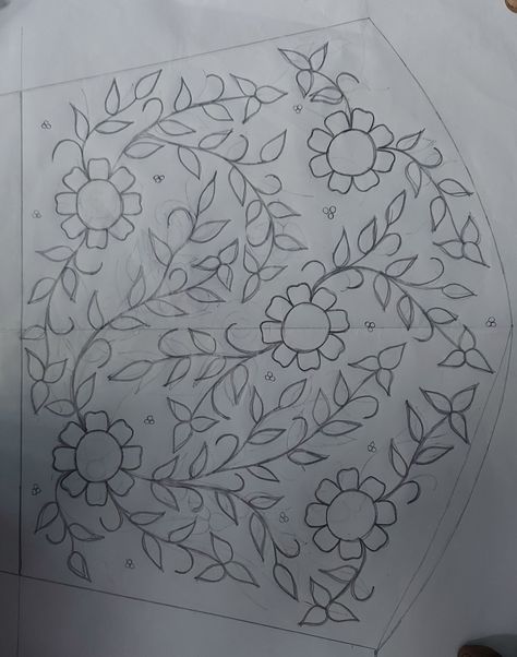 Aari Work Designs Pattern For Tracing, Aari Work Trace Paper Designs For Blouse Hand, Aari Trace Designs, Flower Kodi Design Aari Work Tracing, Aari Tracing Pattern For Hand, Maggam Tracing Designs, Aari Design For Tracing, Flowers Outline Design, Arri Tracing Designs