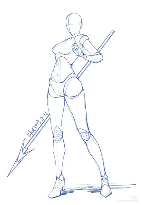 3 Chibi Poses, Swordsman Poses Drawing Reference Female, Drawing Base Dynamic, Beginner Pose Reference, Anime Figure Poses Drawing, Body Reference Back View, Archer Pose Reference Drawings, Leg Armor Drawing, Wizard Casting Spell Pose