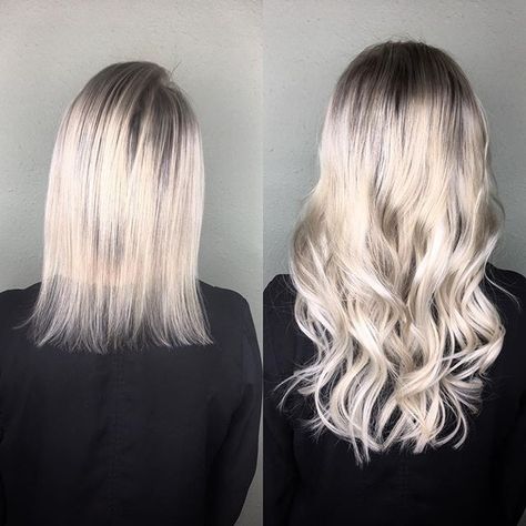 Blonde Hair Extensions Before And After, Donna Bella Hair Extensions, Mermaid Hair Extensions, Hair Extension Care, Hair Extensions Before And After, Blonde Hair Extensions, Long Hair Extensions, Mega Hair, Weft Hair Extensions