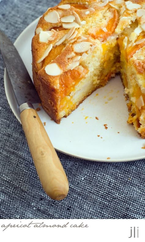 Apricot Cake, Apricot Recipes, Cake Delicious, Crumble Cake, Almond Cake, Lemon Rind, Caster Sugar, Almond Cakes, Baking Paper