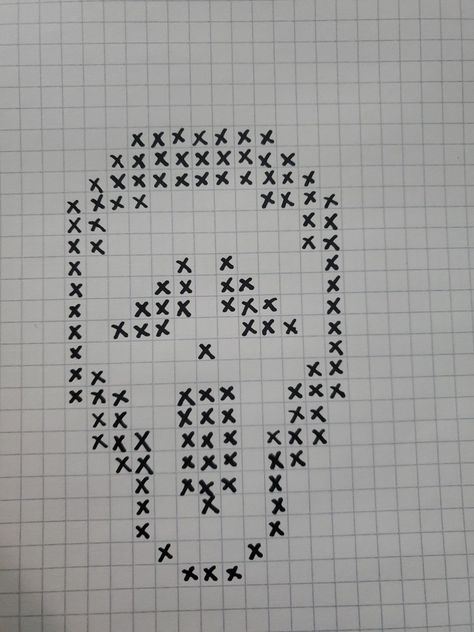 Pixel Drawing Tutorial, What To Draw On Graph Paper, Cross Stitch Patterns Easy Pixel Art, Aesthetic Pixel Art Easy, Small Cute Drawings Easy, Pixel Art Spooky, Things To Draw On Graph Paper, Small Pixel Art Grid, Grid Paper Drawings