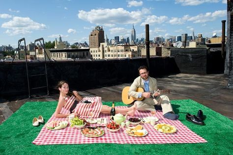 Rooftop Picnic, Bed Stuy, Picnic Blanket, Roof, Outdoor Blanket