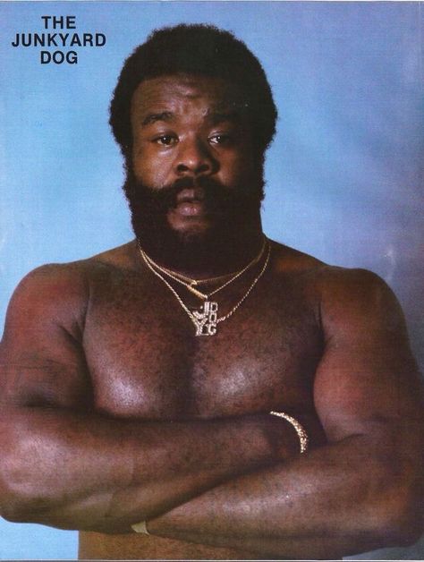 The Junkyard Dog Junkyard Dog Wrestler, Vintage Wrestling, Junkyard Dog, Wrestling Posters, History People, Pro Wrestler, Wrestling Superstars, Pro Wrestling, Childhood Memories