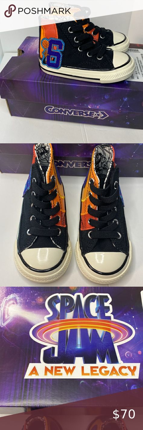 NWT Converse Chuck 70 x Space Jam, size 5 youth Space Jam A New Legacy, Converse Logo, Color Rings, Tune Squad, Converse Chuck 70, Space Jam, Chuck 70, 90s Nostalgia, Signature Collection