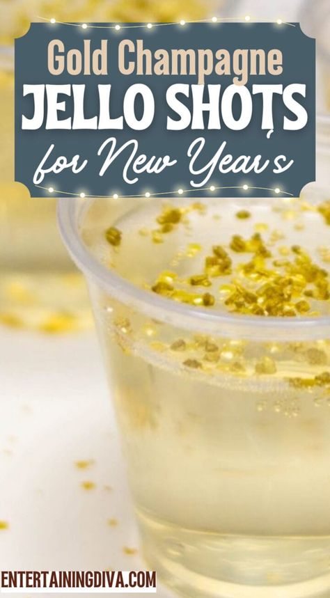 These gold champagne jello shots are just the perfect treat for any adult party. It's a super easy recipe to make and tastes absolutely delicious. Try out this easy jello shots recipe idea and I promise, you'll want to add this to any party menu of yours! Jelly Shots Recipe, Champagne Jello Shots Recipe, Easy Jello Shots, Champagne Jello, Champagne Jelly, Champagne Jello Shots, Best Jello Shots, Jello Shots Recipe, Jelly Shots