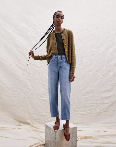 Balloon Jeans, Oversized Jean Jacket, Jeans Mom, Curvy Jeans, Madewell Jeans, Mode Inspiration, Premium Denim, Vintage Jeans, Jean Outfits