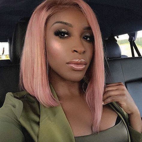 Jackie Aina on Instagram: “🐸🌸 new bob from @thevirginhairfantasy highlight: @artistcouture La Bronze” Ciara Hair, Jackie Aina, Natural Hair Rules, Human Lace Wigs, Eyebrows On Fleek, Natural Human Hair, Human Wigs, Ombre Wigs, Straight Wig