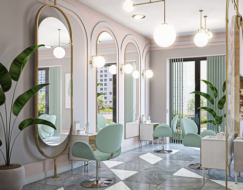 Beauty Salon Interior Design, Hair Salon Design, Spa Interior Design, Hair Salon Interior, Salon Suites Decor, Hair Salon Decor, Spa Interior, Beauty Salon Design, Salon Suites