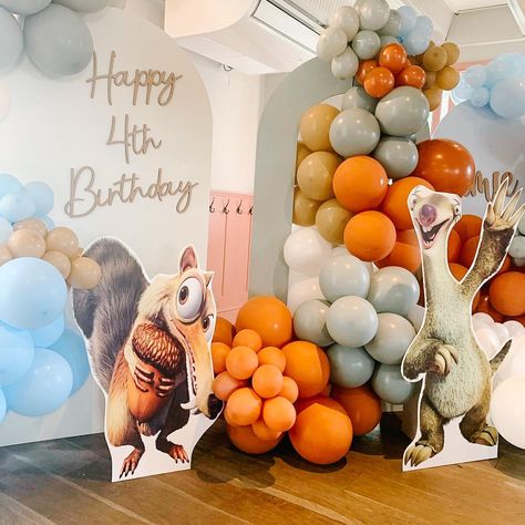 Ice Age Mimi & Lu style 🧊 Backdrop and table set up by us and set up at the beautiful @jaegoshouse Drop us an email to discuss your party #partydecor #kidspartyplanner #iceageparty Ice Age Party, Ice Age Birthday Party, Ice Party, Kids Party Planner, Birthday Decorations Kids, Happy 4th Birthday, Table Set Up, Ice Age, An Email