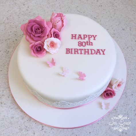 Birthday Cakes For Women Simple, 80thbirthday Cake, 90th Birthday Cakes Grandma, 80th Birthday Cakes For Women, 80th Birthday Cakes, Birthday Cake For Women Simple, Baby Mehndi, Golden Wedding Cake, Decor Tort