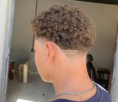 28 Ways to Wear Taper Fade on Curly Hair (2023 Guide) – Hairstyle Camp Curly Hair With Taper, Mid Taper Design, Taper Design Ideas, Afro Taper, Curly Taper, Bald Taper Fade, Mid Taper, Tapered Undercut, Curly Taper Fade