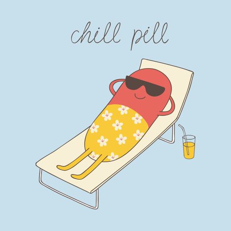 Funny Pun: Chill Pin - Punny Humor - design on @TeePublic! Medical Puns, Chill Quotes, Punny Cards, 달력 디자인, Cute Puns, Chill Pill, Medical Humor, Funny Illustration, Funny Doodles