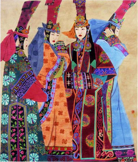 Chinese Folk Art, Graphic Design Brochure, Art Corner, Character Design Animation, Ancient Chinese, Mongolia, Chinese Art, Asian Art, Traditional Art